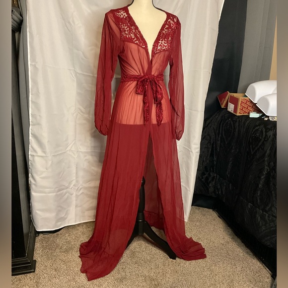 💸 Red Long kimono - Picture 3 of 13